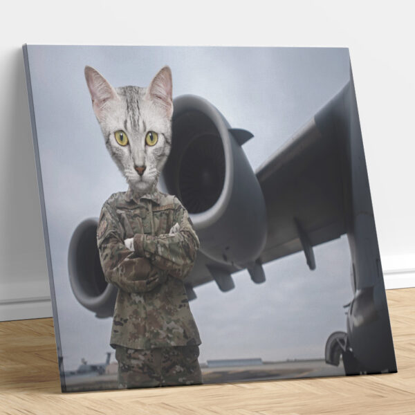 USAF Wing Custom Cat Portrait