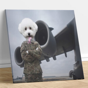 Air Force Wing Custom Dog Portrait