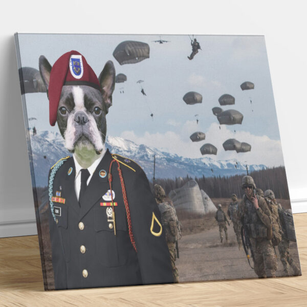 US Army Airborne Custom Dog Portrait