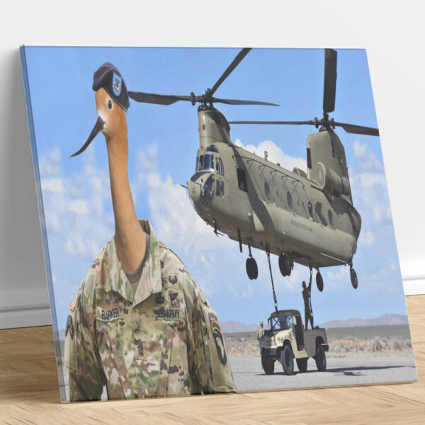 Army Chinook Custom Bird Portrait