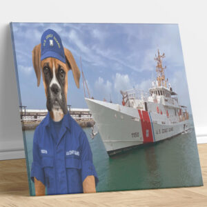 USCG Atlantic Fleet Custom Dog Portrait