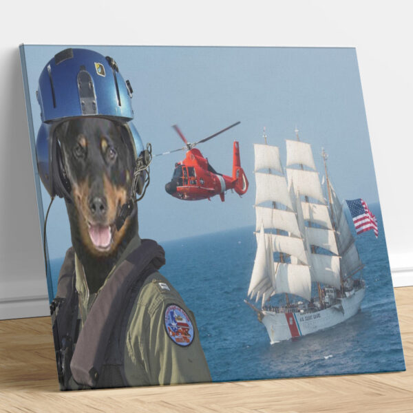 USCG Flagship Custom Dog Portrait