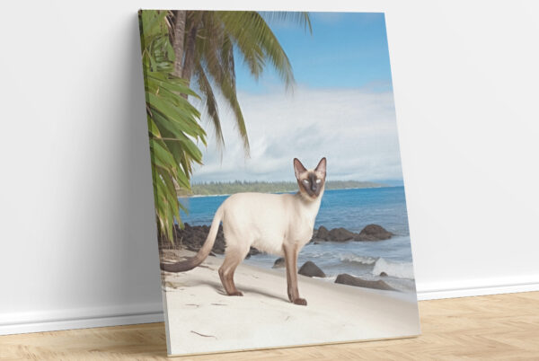 Island Solitude Custom Cat Portrait