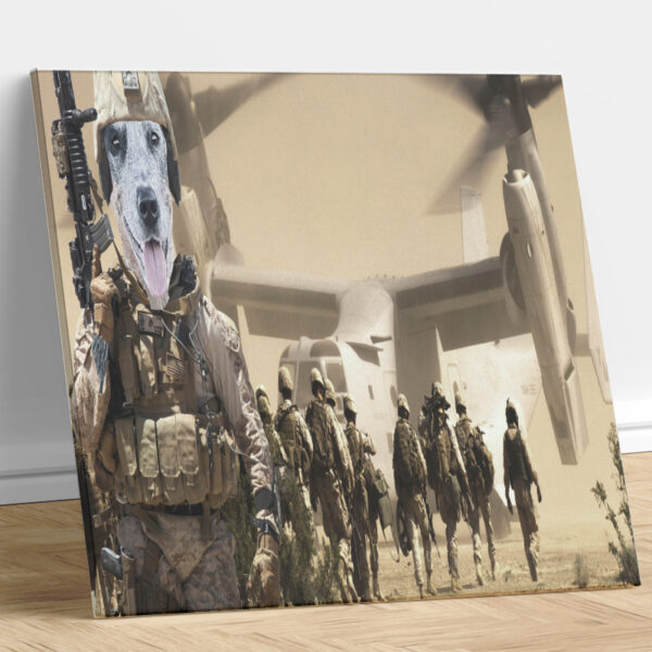 USMC Bucket List Custom Dog Portrait