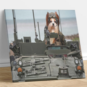 USMC Great Outdoors Custom Dog Portrait