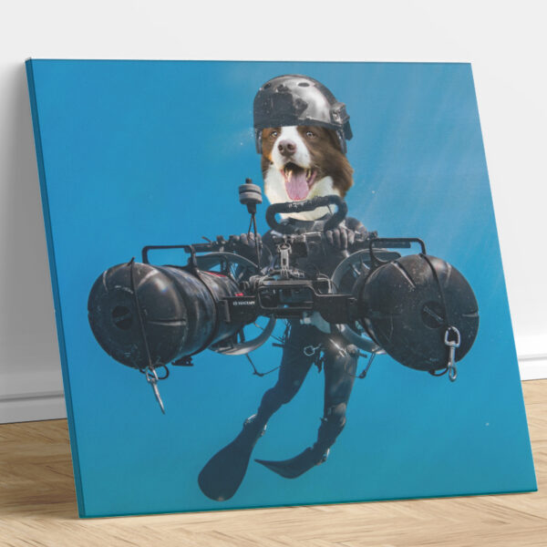 USN Reconnaissance Cart Custom Dog Portrait