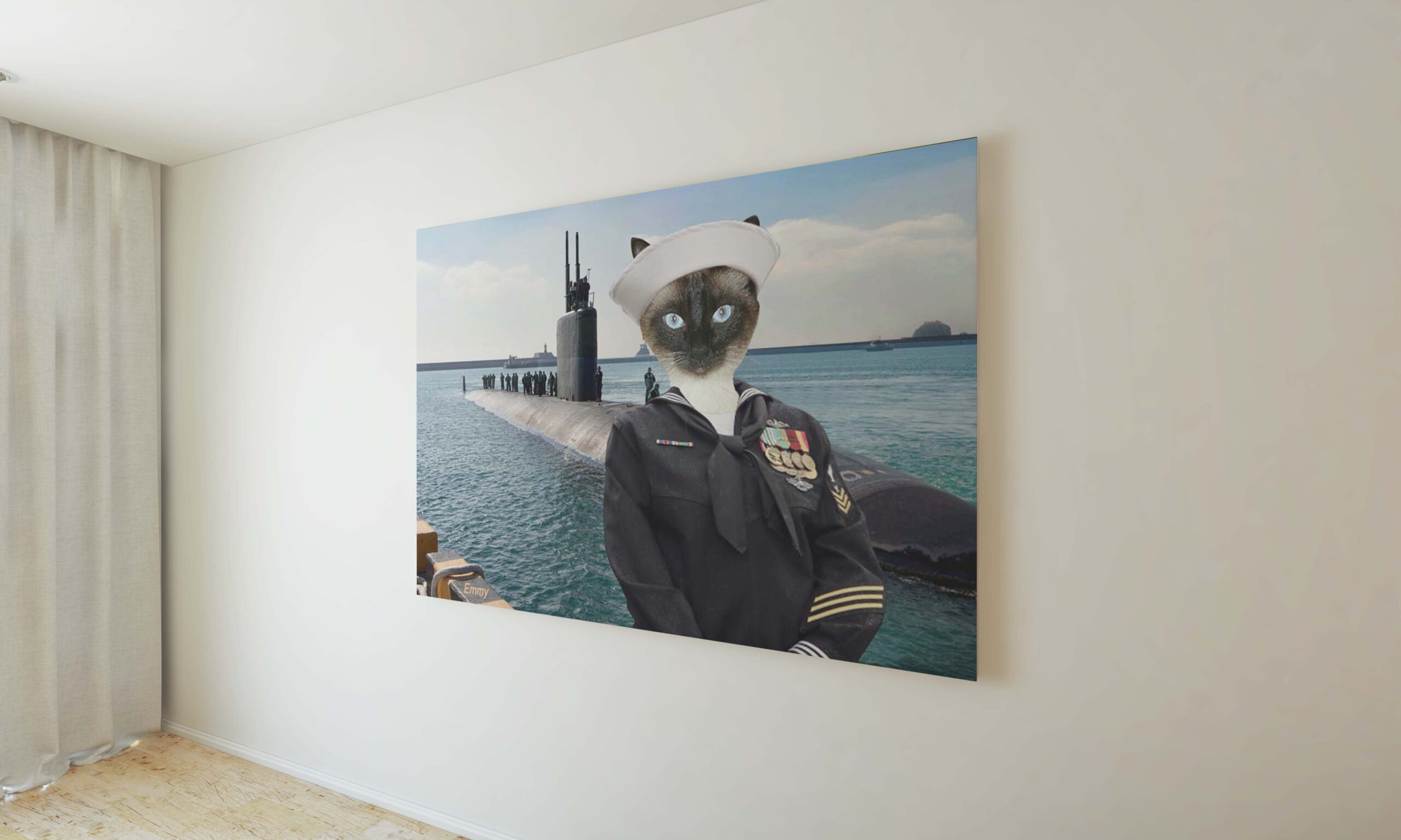 Navy Sub Pet Portrait