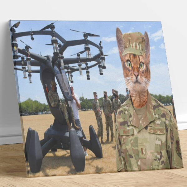 USAF Hexa Lift Custom Cat Portrait
