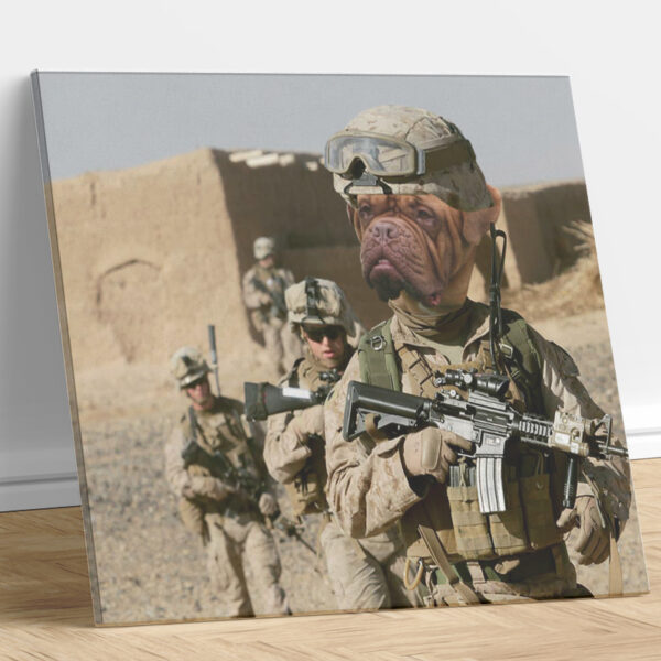 USMC Maid Raid Custom Dog Portrait